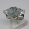 Ring with rough aqua marine