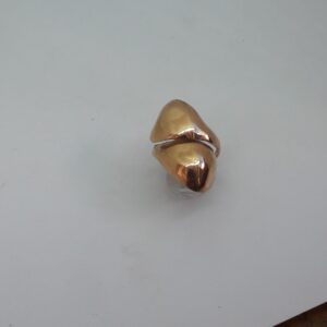 Gold plated open ring,
